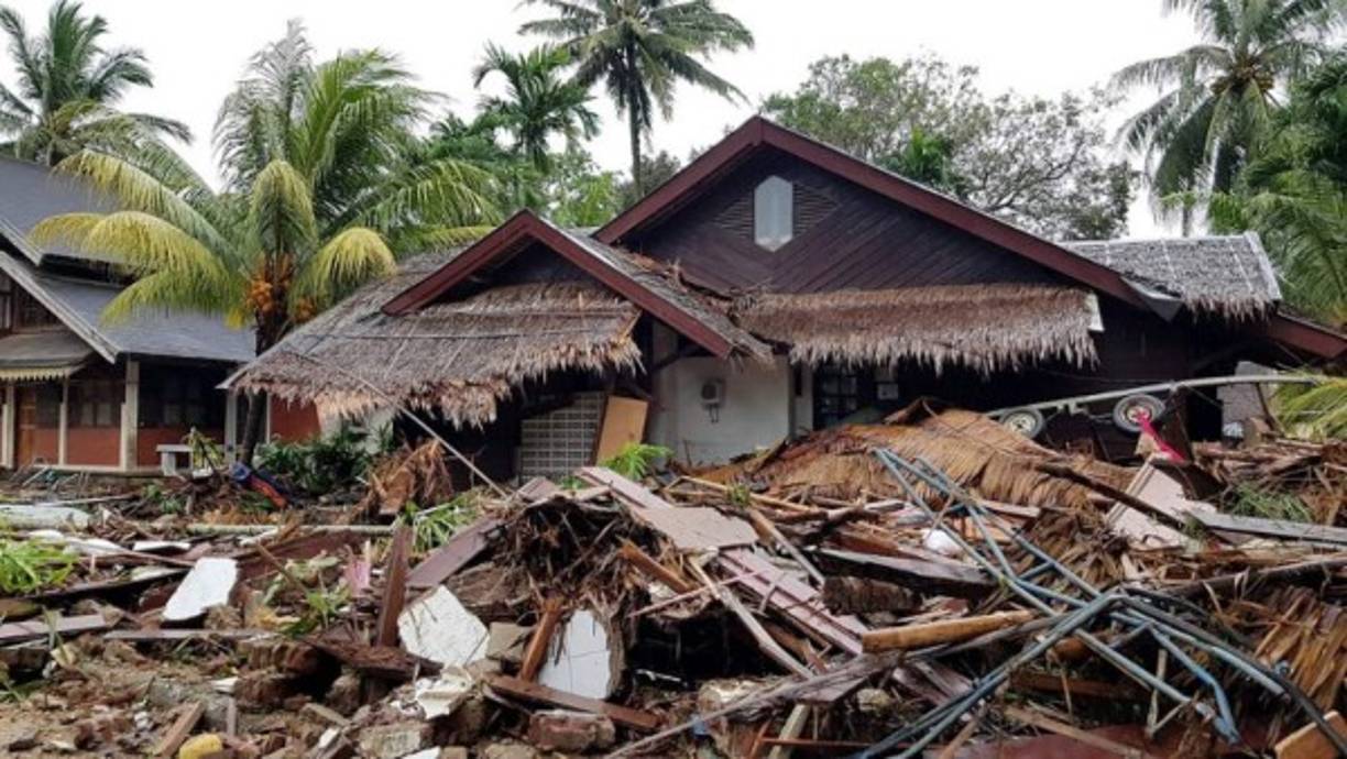 Imágenes impactantes muestran la devastación que provocó el tsunami.