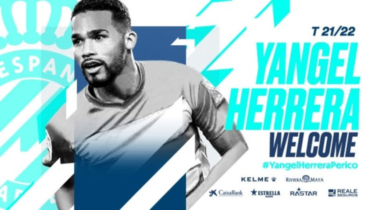 El RCD Espanyol obtiene la cesión del mediocentro venezolano Yangel Herrera por una temporada. Foto Twitter Espanyol.