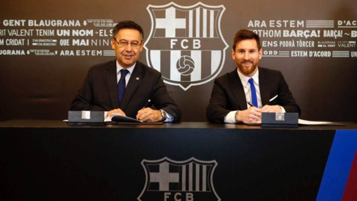 Messi firmó oficialmente su renovación con el FC Barcelona. Ha renovado hasta junio de 2021 y pasará de tener una cláusula de 300 a 700 millones de euros