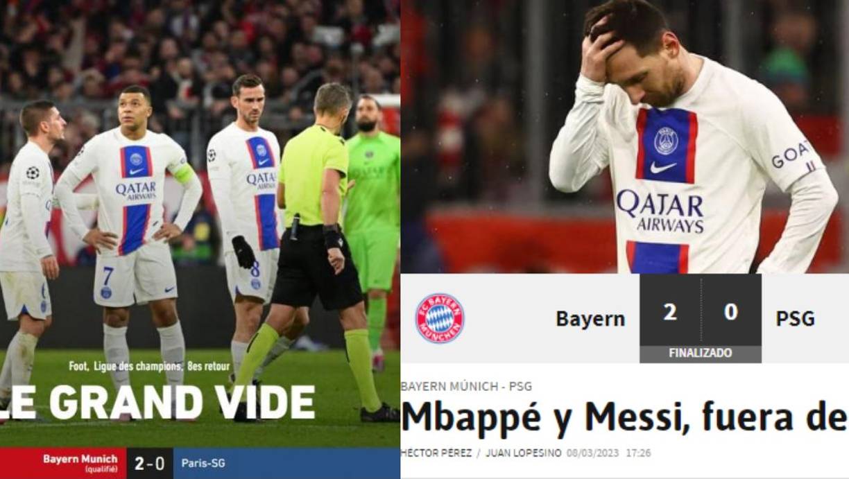 El PSG quedó eliminado de la Champions League ante el Bayern y así reaccionó la prensa internacional. Faitelson envió un mensaje a Mbappé.