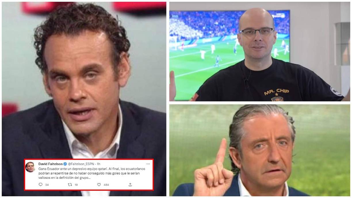 Estos son algunos de los periodistas y famosos que reaccionaron al triunfo de Ecuador sobre Qatar.