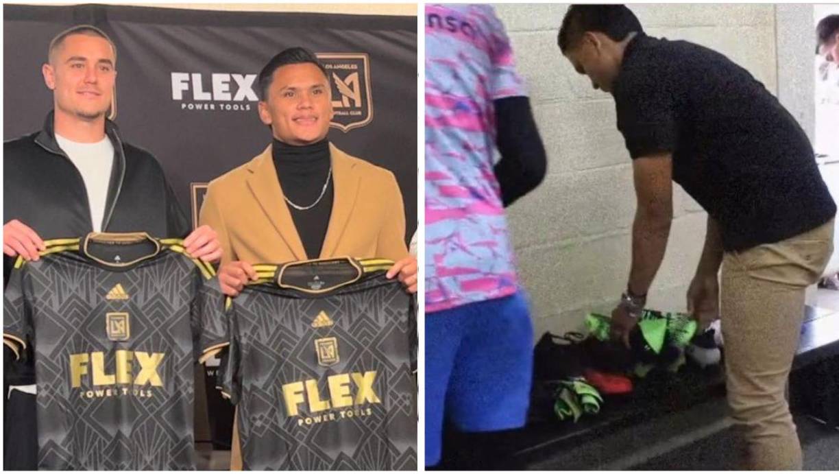 El jugador de Los Ángeles FC de la MLS, Denil Maldonado, realizo un gran gesto con los futbolistas de las reservas de Motagua.