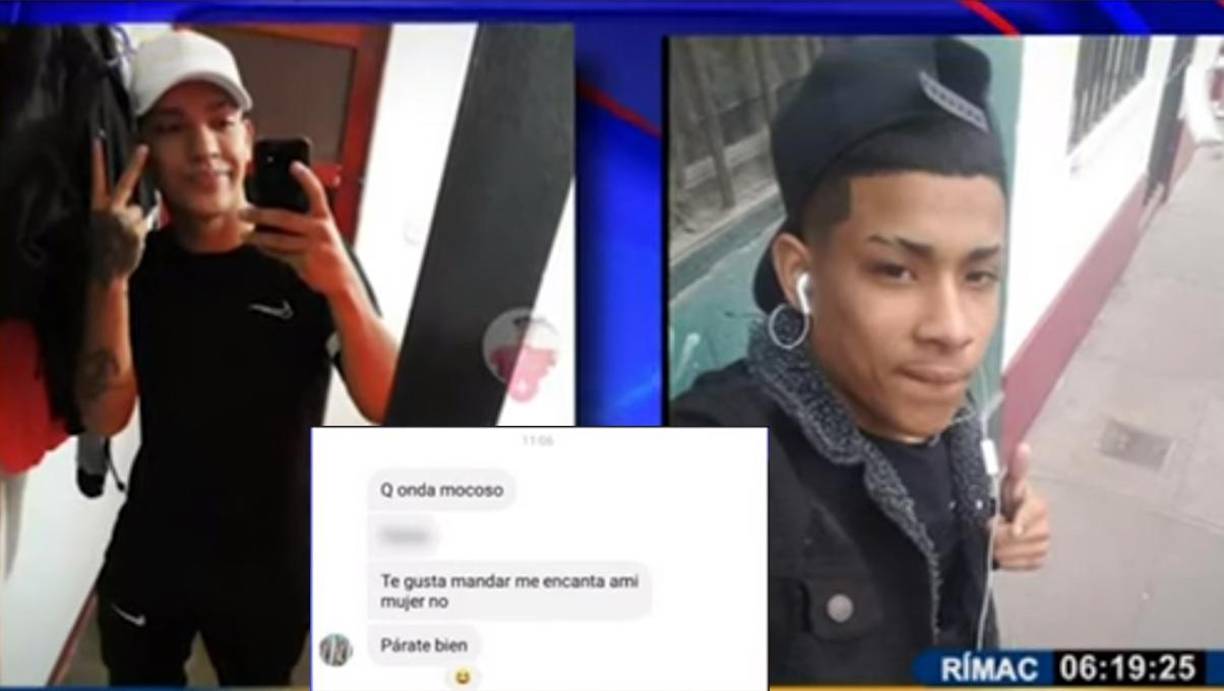 Jean Pool Negreiros de La Breña (izquierda) recibió cuatro impactos de bala que le quitaron la vida. El caso ha sacudido a Perú porque todo comenzó por un pleito en las redes sociales.