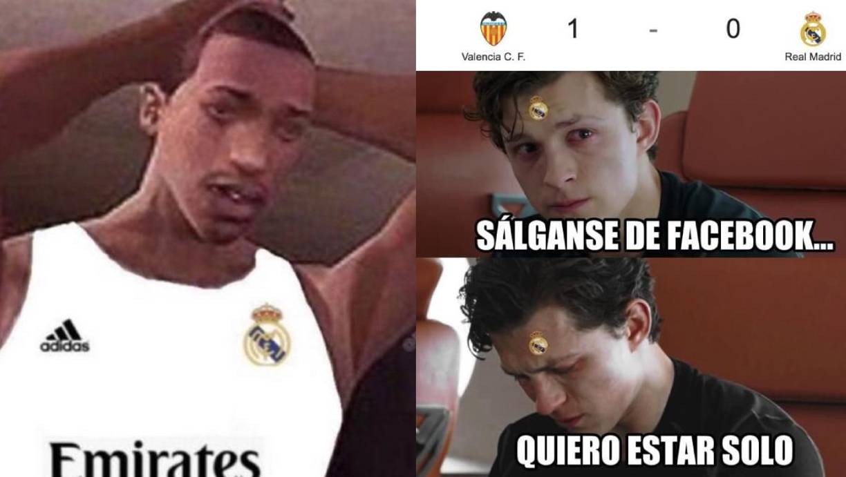 Las redes sociales no perdonan y estos fueron algunos de los memes de la derrota del Real Madrid ante el Valencia.