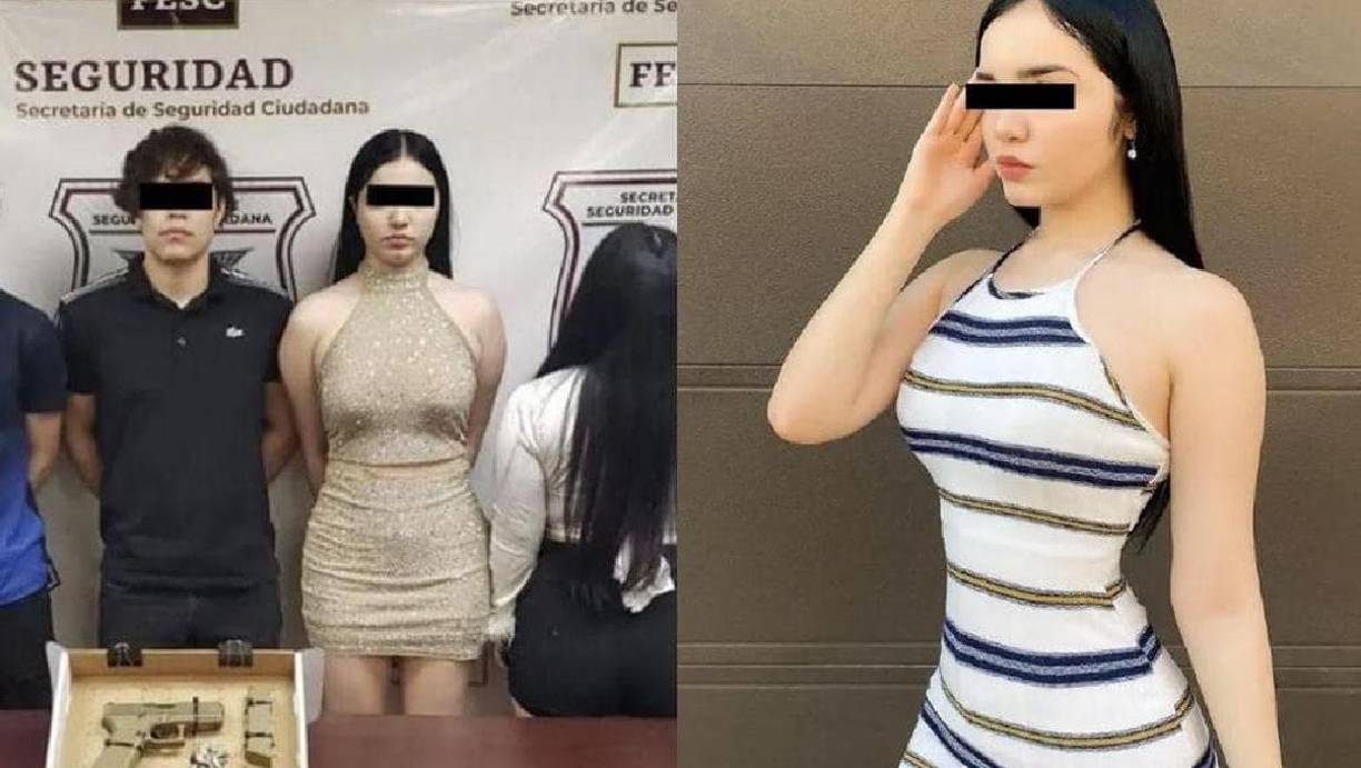 La policía mexicana expuso esta fotografía tras la captura de Sherlyn González.