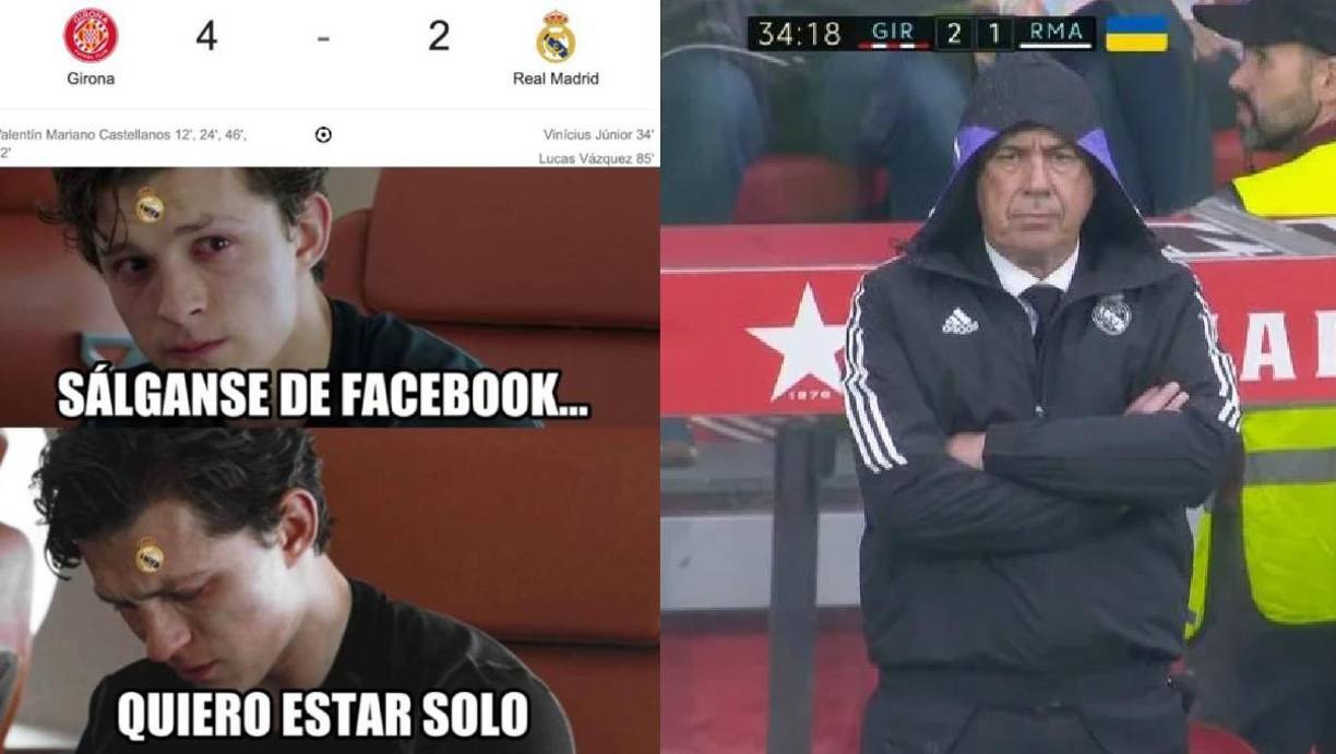 Las redes sociales no perdonaron y estos fueron algunos de los memes de la sorpresiva derrota del Real Madrid ante el Girona.