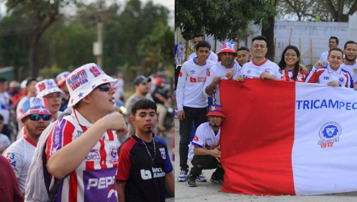 Así está el ambiente en el Estadio Olímpico de San Pedro Sula para disfrutar del duelo entre Olimpia y Atlas.
