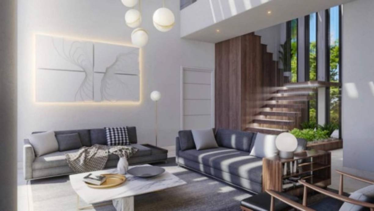 En la planta baja se encuentra un enorme salón, comedor y cocina, todo junto, al más puro estilo americano.<br/><br/>