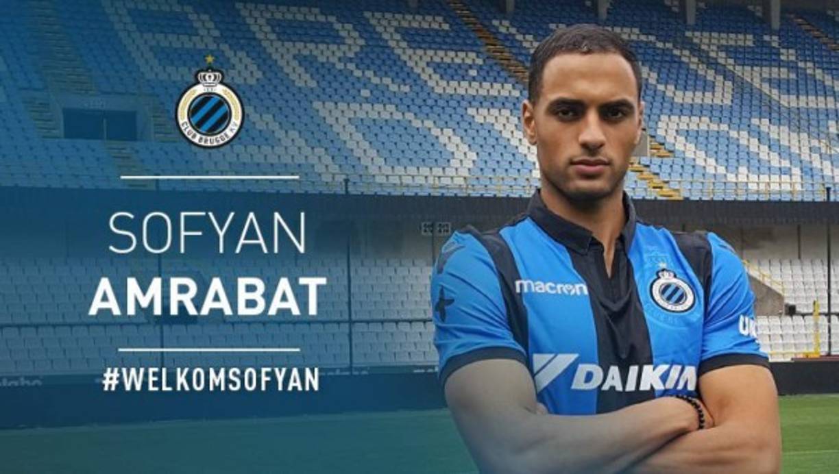 El marroquí Sofyan Amrabat ya es nuevo jugador del Brujas de Bélgica. El centrocampista de 22 años llega del Feyenoord por 2 millones de euros.