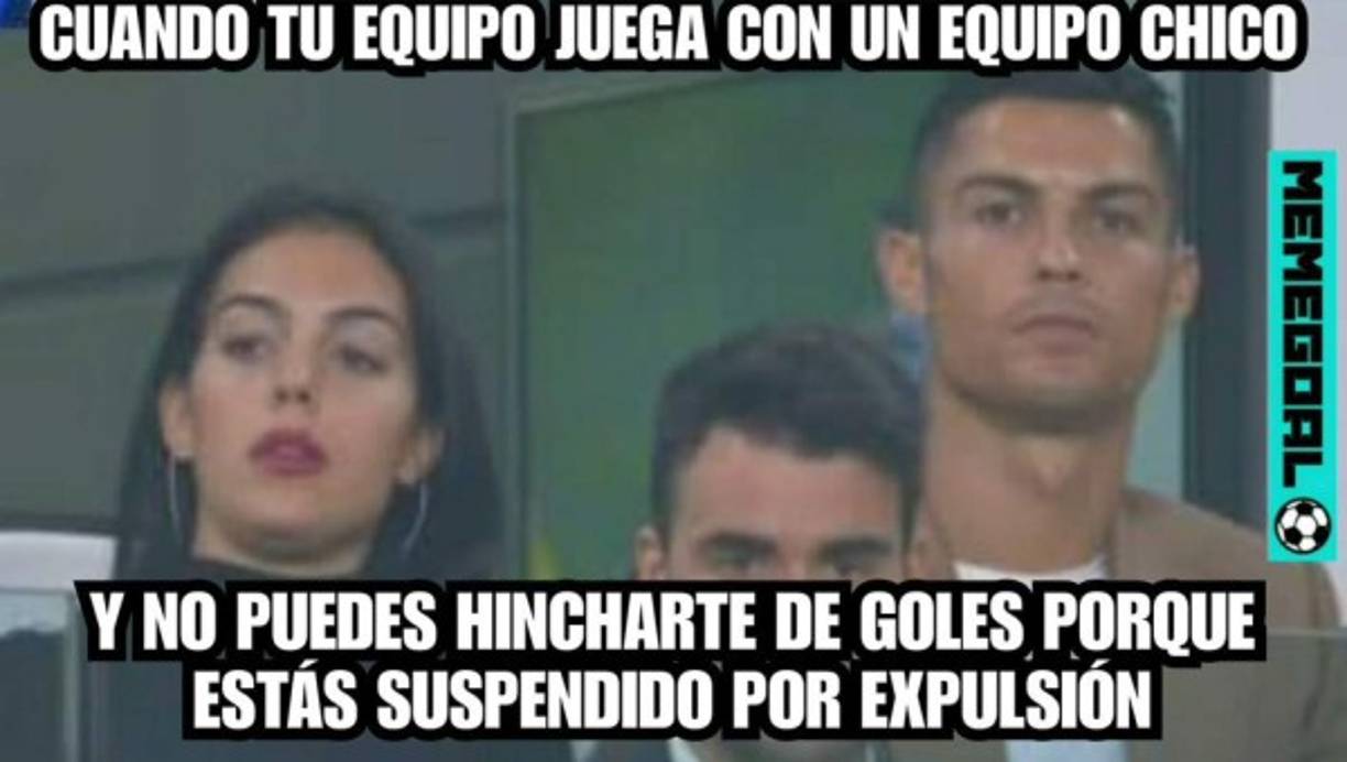 Cristiano Ronaldo también aparece en los memes y no jugó por sanción, la Juventus goleó 3-0 al Young Boys de Suiza.