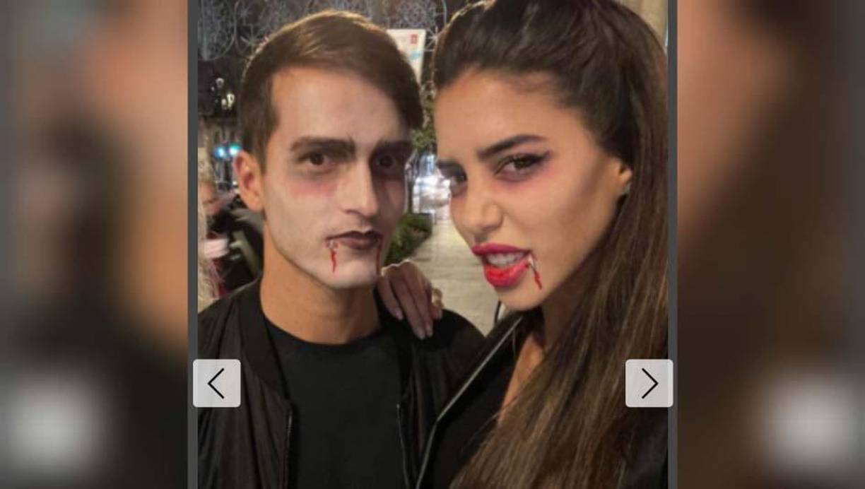 Denis Suárez: Delantero español que milita en el Celta de Vigo que se vistió de Drácula junto a su pareja.