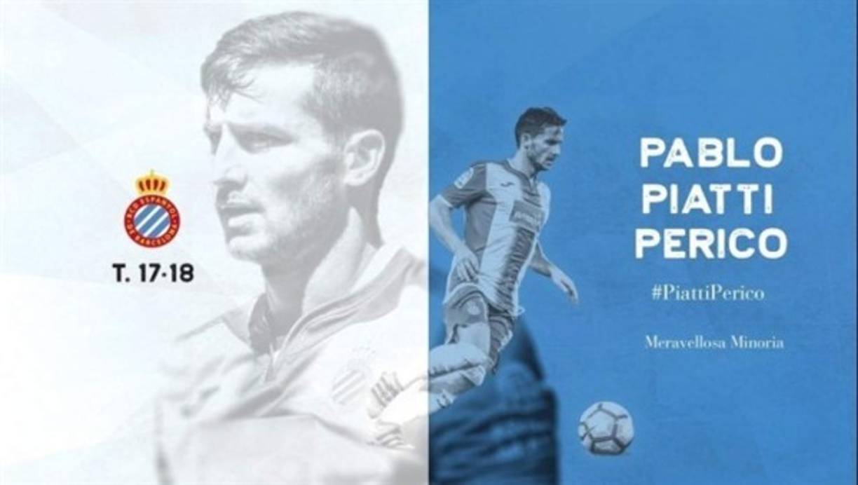 El Espanyol ha cerrado la contratación de Pablo Piatti del Valencia. El coste total de la operación asciende a 1,5 millones de euros.