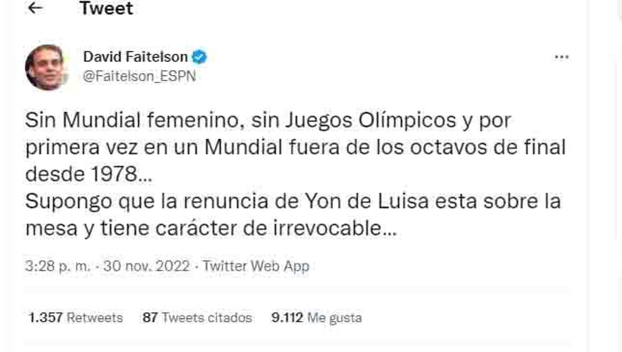 David Faitelson dejó fuertes comentarios luego del adiós tempranero de México del Mundial de Qatar 2022.