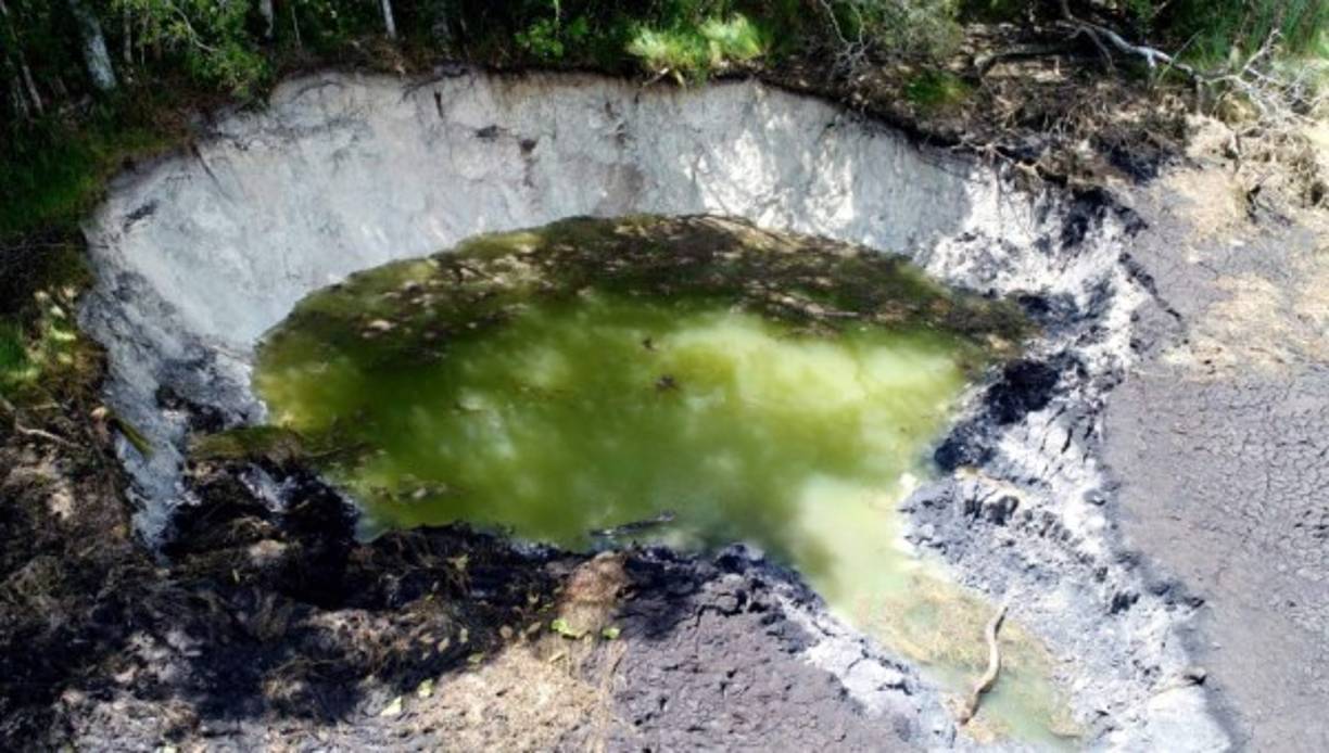 La laguna contaba con una longitud de 1800 metros teniendo como afectación un estimado de 6.9 hectáreas, según medios locales.<br/><br/>