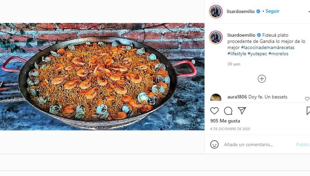 Sin embargo, admitió que su situación económica no es la mejor, pues como se sabe desde hace meses comenzó a vender ‘Fideuá’, un platillo típico de su país natal, para sobrevivir.