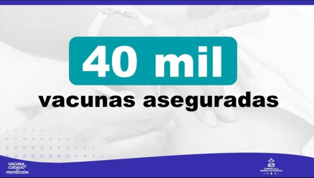 Este fin de semana arribaron 20,000 dosis de las 40,000 totales que completarán el esquema de vacunación de igual número de personas, que recibieron la primera dosis entre mayo y junio. Las personas deberán presentar su carné de vacunación y documento de identidad.