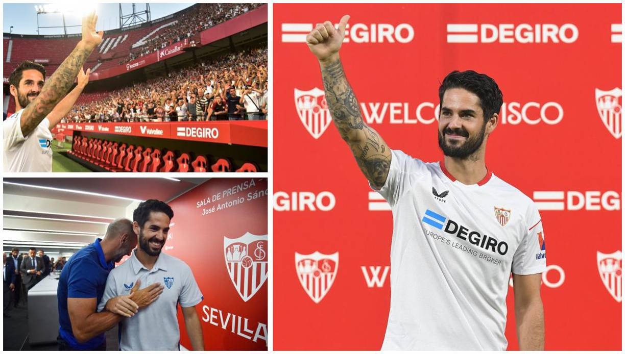 El Sevilla presentó este miércoles al centrocampista,Isco Alarcón, en donde miles de hinchas del club se hicieron presentes. 