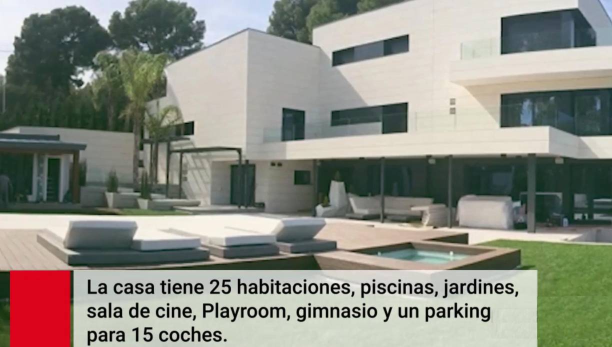 La mansión contará con 25 habitaciones, incluida una sala de juegos para los hijos de Messi y Antonella, Thiago, Mateo y Ciro.