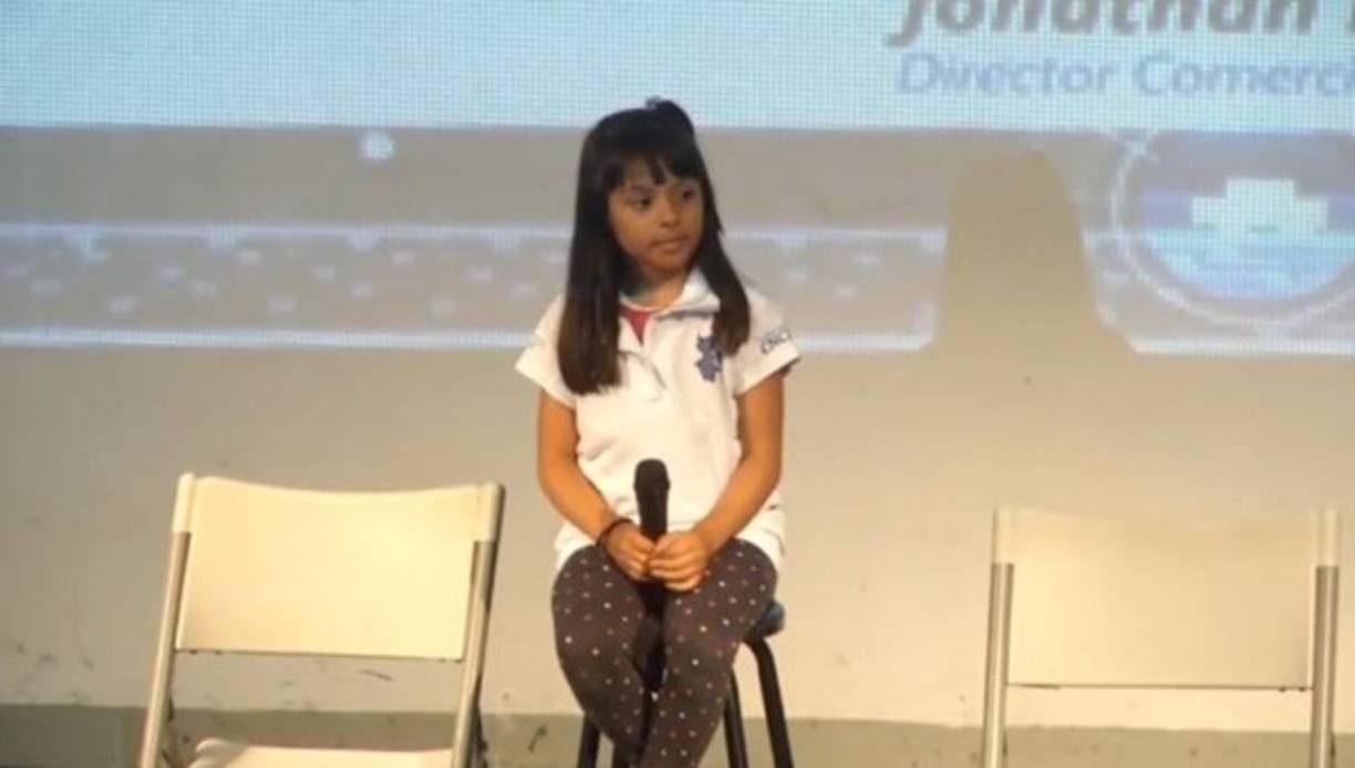 La pequeña cuenta entre sus logros haber escrito el libro 'No te rindas', su participación en 'Space Up' en Querétaro.