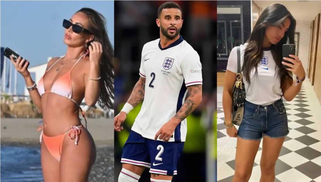 La prensa inglesa asegura que Annie Kilner, esposa del lateral derecho del Manchester City y su ex novia Lauryn Goodman, han viajado a Alemania para animar a la selección inglesa y al lateral derecho. 