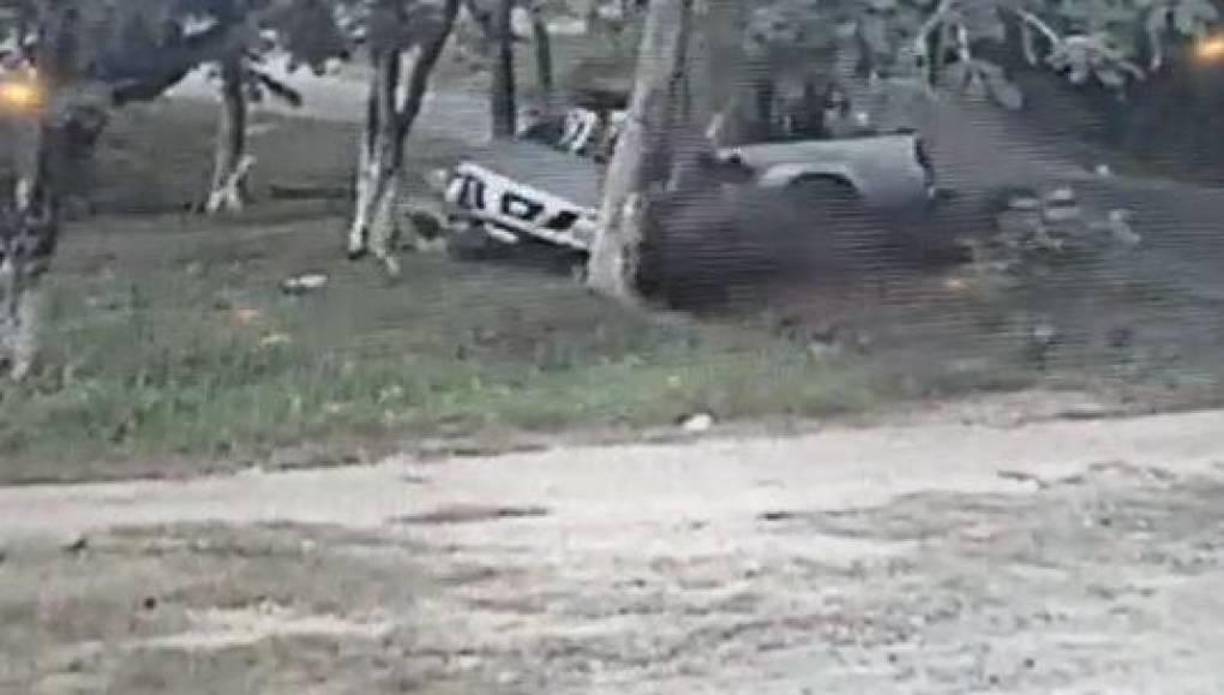 El impacto fue en la puerta del piloto por lo que Herrera sufrió un golpe directo y murió al instante.Se informó que su cuerpo tenía una grave herida en la cabeza.