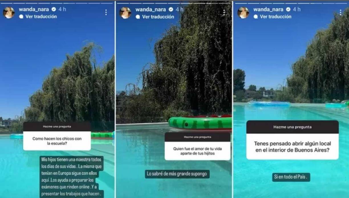 Wanda Nara respondió a preguntas de sus internautas y uno quiso saber quién había sido el amor de su vida, dejando de lado a sus hijos, la modelo no se la jugó. “Lo sabré de más grande, supongo”, contestó.