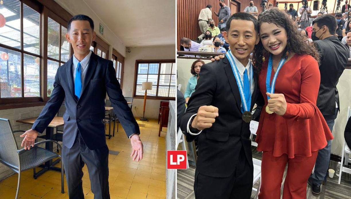 El influencer japonés recibió un reconocimiento junto a otros destacados hondureños.