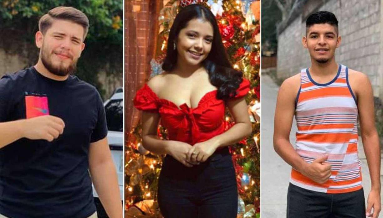 Los hermanos Alejandro y Fernando Caballeros yMargie Paz.