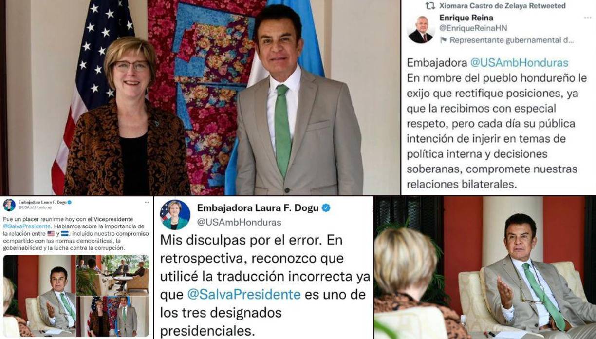 El canciller de Honduras, Eduardo Enrique Reina, pidió este viernes a la embajadora de EE.UU. en Tegucigalpa, Laura Dogu, que “rectifique posiciones” y señaló que su “intención de injerir” en asuntos internos del país “compromete” las relaciones bilaterales.