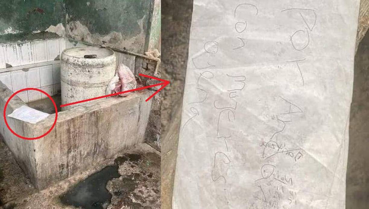 Se desconoce quiénes son los responsables del crimen, pero sí dejaron cerca del barril una nota explicando el supuesto móvil.