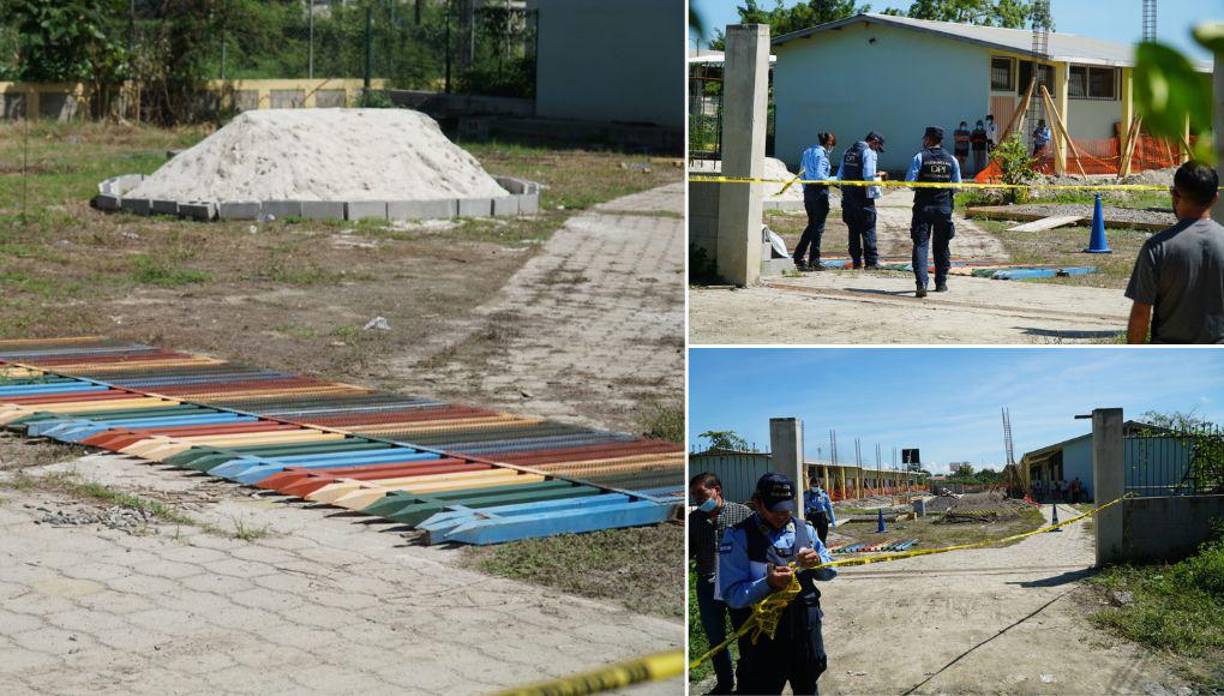 El vigilante de una escuela de San Pedro Sula, Cortés, murió luego de que un pesado portón cayera sobre él.
