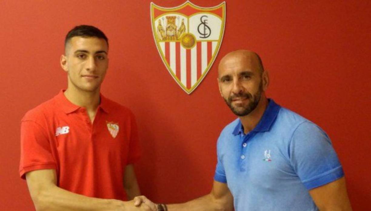 Cristian González, nuevo jugador del Sevilla Atlético, con la misión de ascender al primer equipo. El defensa central uruguayo, de solo 20 años, firma con el filial sevillista hasta 2020 procedente del Danubio.