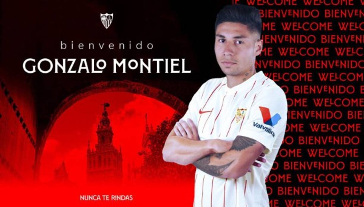 El Sevilla anunció el fichaje del argentino Gonzalo Montiel para reforzar el lateral derecho. El jugador proviene del River Plate y firma por las próximas cinco temporadas. Ha disputado un total de 13 partidos con la selección absoluta argentina, alzándose el pasado mes de julio con la Copa América 2021.