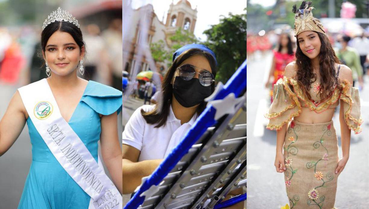 La belleza no pudo faltar en San Pedro Sula durante los desfiles del 15 de septiembre. 