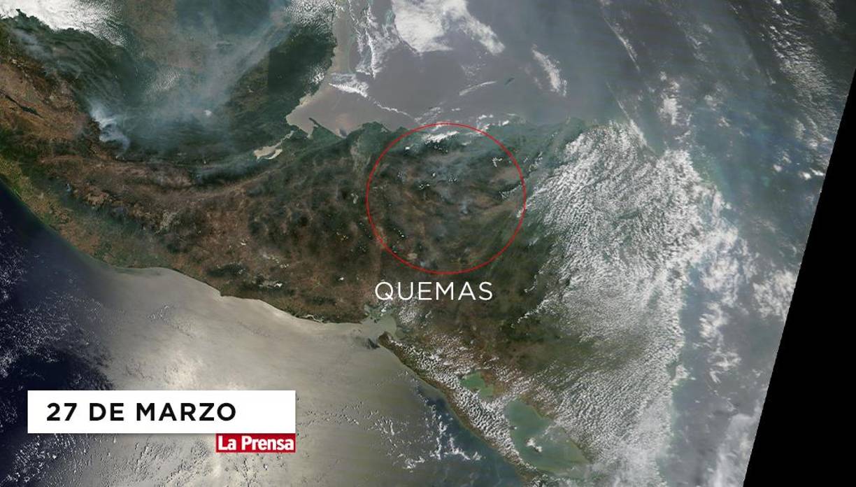 El 27 de marzo comenzó a darse la actividad de quema en varias partes del país.