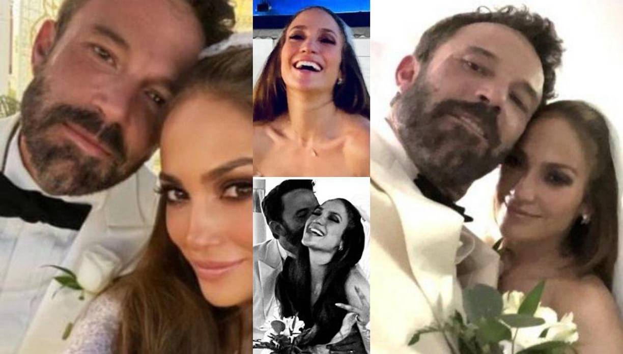 La cantante Jennifer López y el actor Ben Affleck se casaron el sábado en una pequeña ceremonia familiar tras obtener una licencia de matrimonio en Nevada, según informó este domingo la revista People. La ceremonia fue privada, pero las fotografías no tardaron en filtrarse.