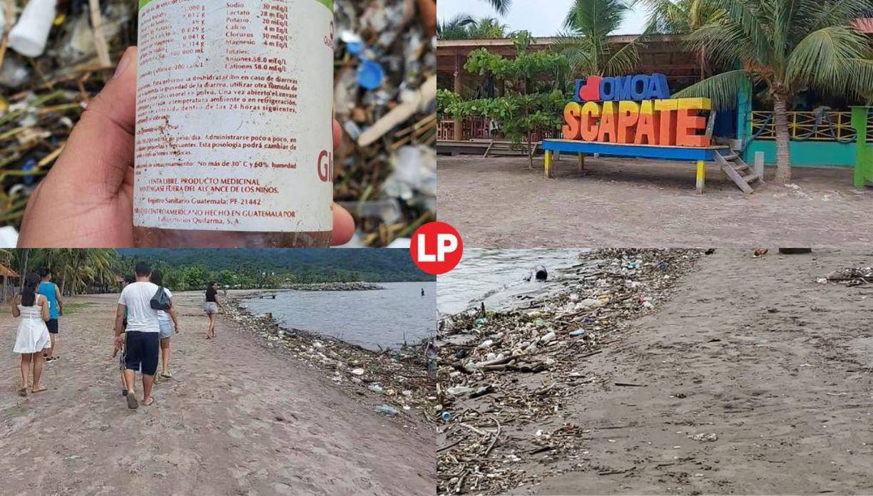 La temporada de lluvia usualmente viene acompañada de una tremenda cantidad de basura arrastrada por el río Motagua de Guatemala que llega a las costas de Omoa y Puerto Cortés.