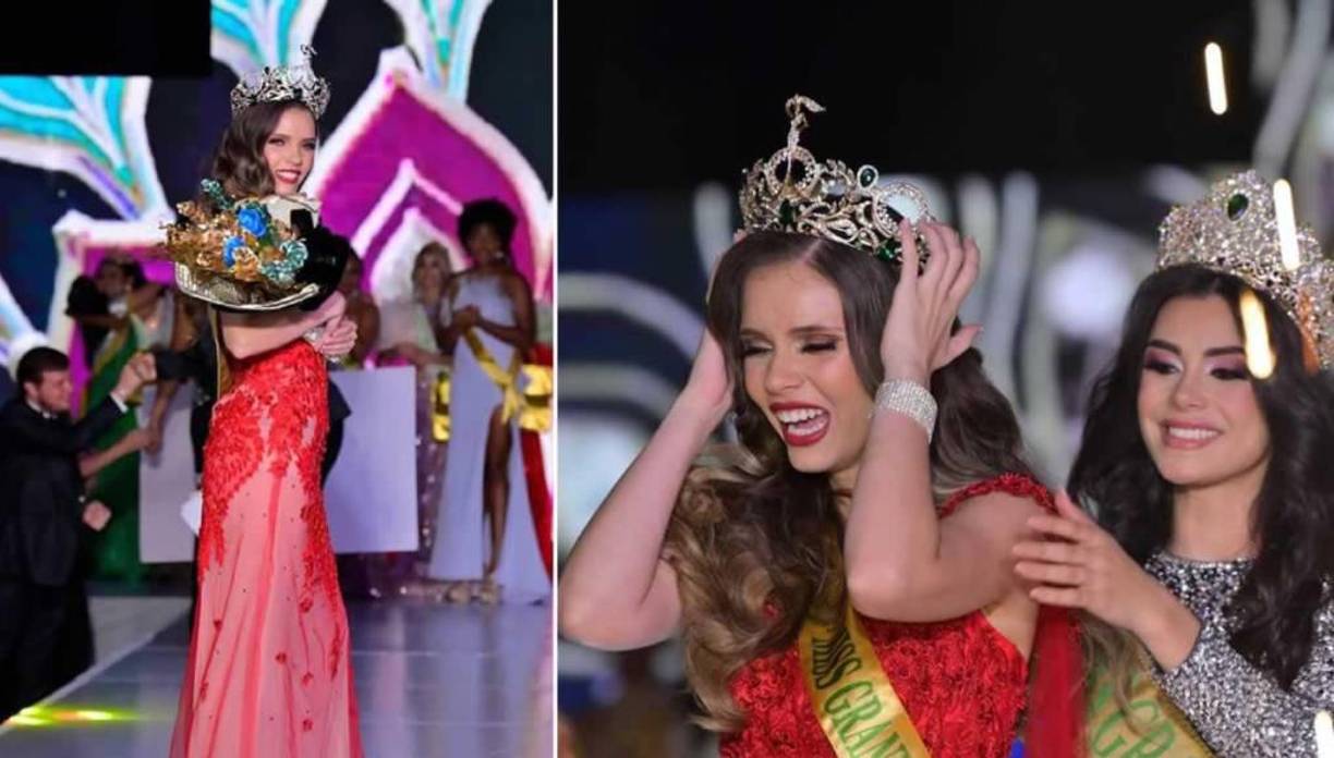 Cabe señalar que la novia de Auzmendi es una linda reina de belleza. 