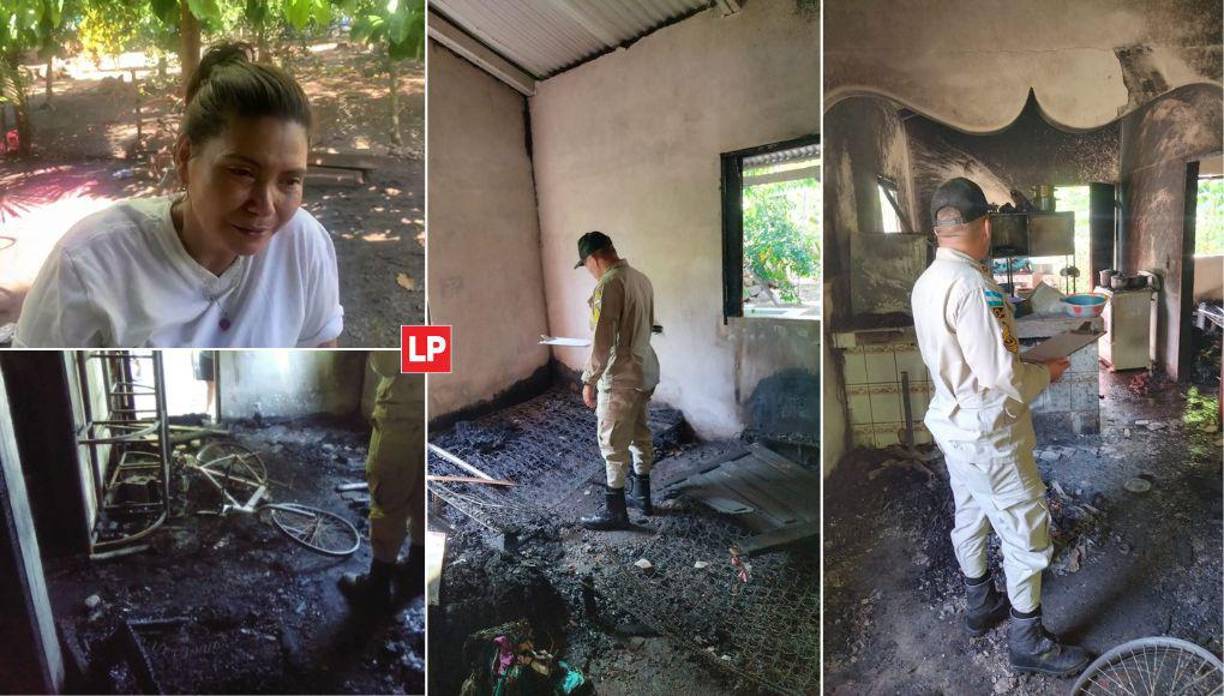 Un sujeto incendió la vivienda de su propia madre en la comunidad de Armenta en Olanchito, Yoro, según denunció doña Mayra Maritza Valle, la mujer afectada.
