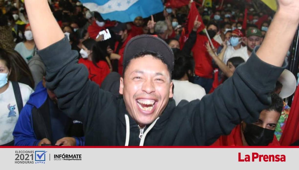 Libre celebra en las calles tras resultados del CNE