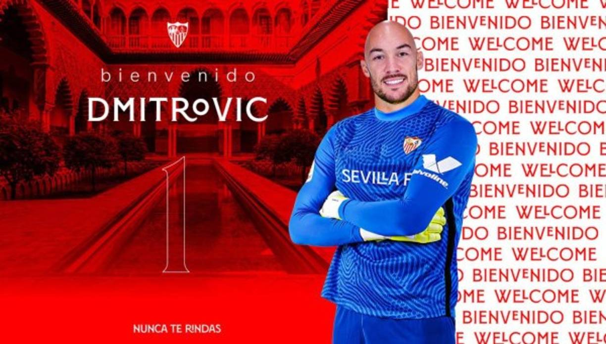 El Sevilla de España anunció el fichaje del portero serbio Marko Dmitrovic, quien llega procedente del Eibar. Firma un contrato para las cuatro próximas temporadas, hasta el 30 de junio de 2025. Foto Twitter Sevilla.