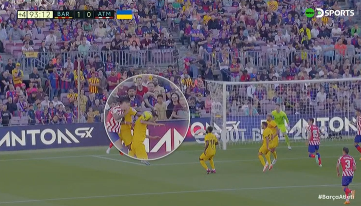 ¿Era penal? Esta polémica jugada que tiene como protagonista a Busquets y que no fue sancionada por el árbitro central y de hecho ni fue revisada en el VAR.