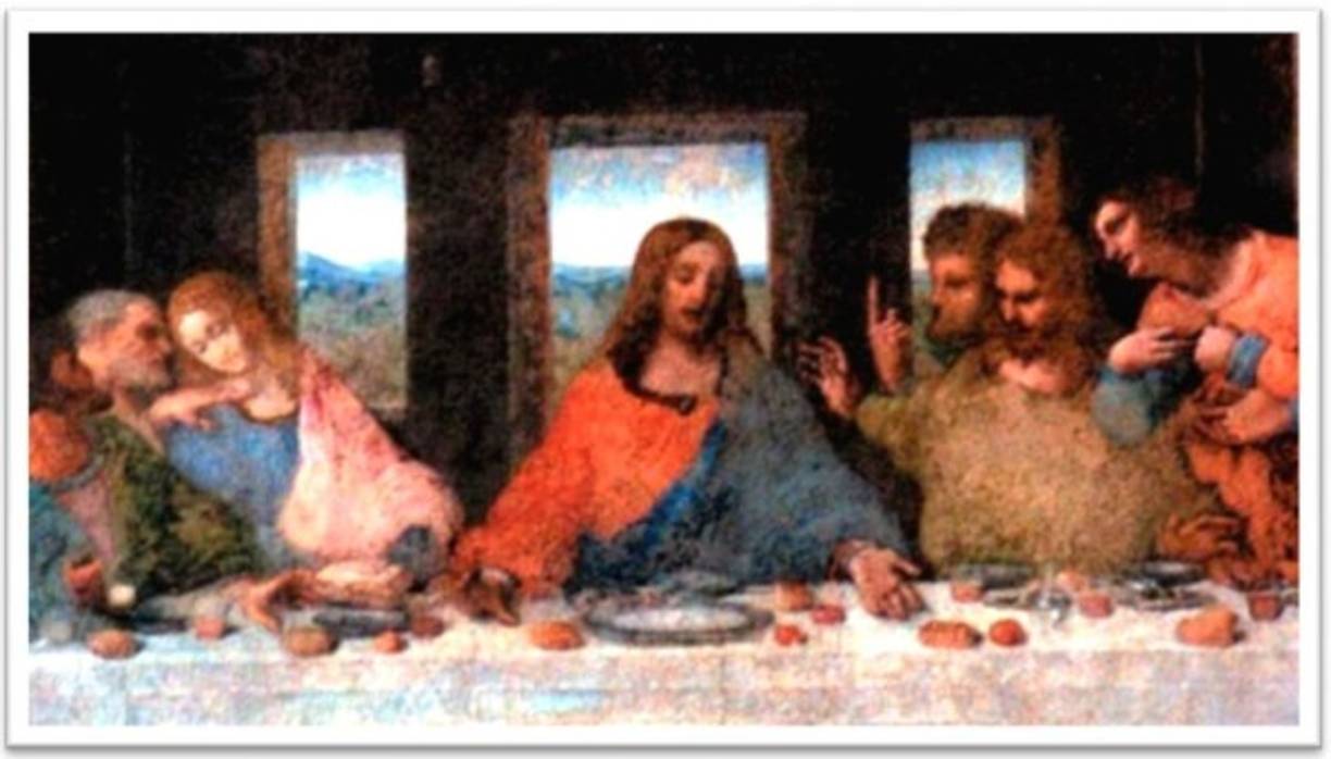 Ya de antemano los antiguos iluminados pertenecientes a sectas varias sabían este secreto, e inclusive lo representaron en obras muy famosas, como Da Vinci en la última cena, donde atrás de la imagen de la mesa hay un tríptico (A que nunca te habías fijado). <br/>