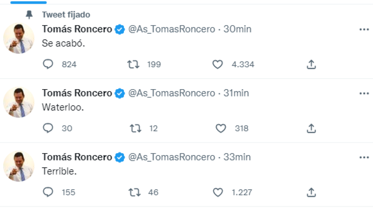 Tomás Roncero, periodista de AS y colaborador de El Chiringuito.