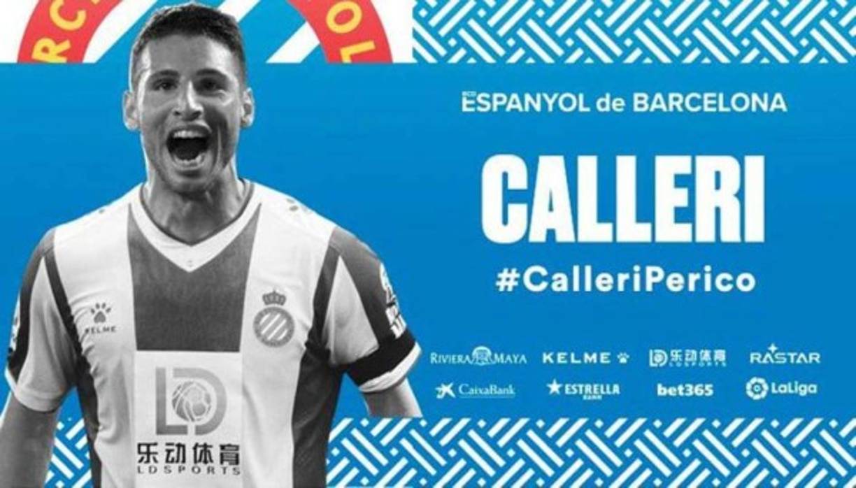 Jonathan Calleri: El delantero argentino es nuevo jugador del Espanyol, el acuerdo se cerró en una cesión por toda la presente temporada con opción de compra de 22 millones de euros.