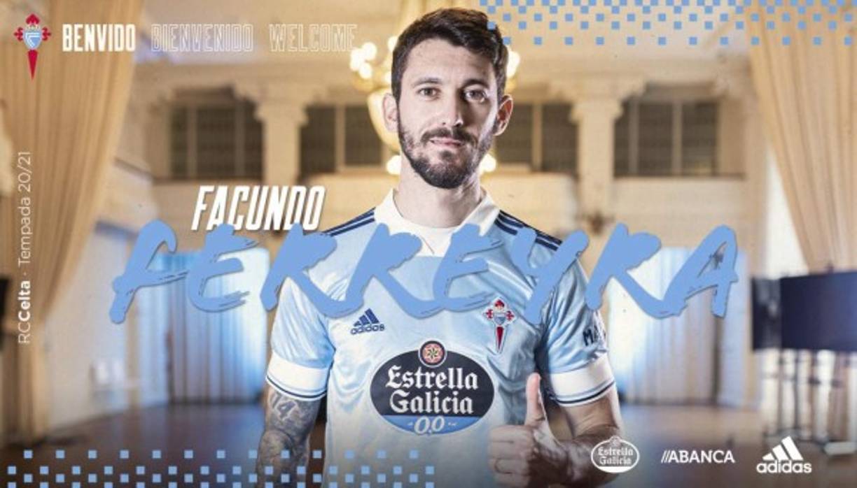El Celta anunció este lunes su tercera incorporación en este mercado invernal de fichajes con la llegada del delantero argentino Facundo Ferreyra, que firma con el conjunto gallego hasta el final de esta temporada 2020-2021.<br/> <br/>Además, Ferreyra, a punto de cumplir 30 años y sin equipo desde que se desvinculase del Benfica hace unos días, ya conoce LaLiga Santander ya que la pasada campaña estuvo en las filas del RCD Espanyol.