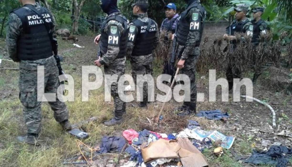 El allanamiento se produjo hoy en la aldea Las Glorias en Villanueva, Cortés.