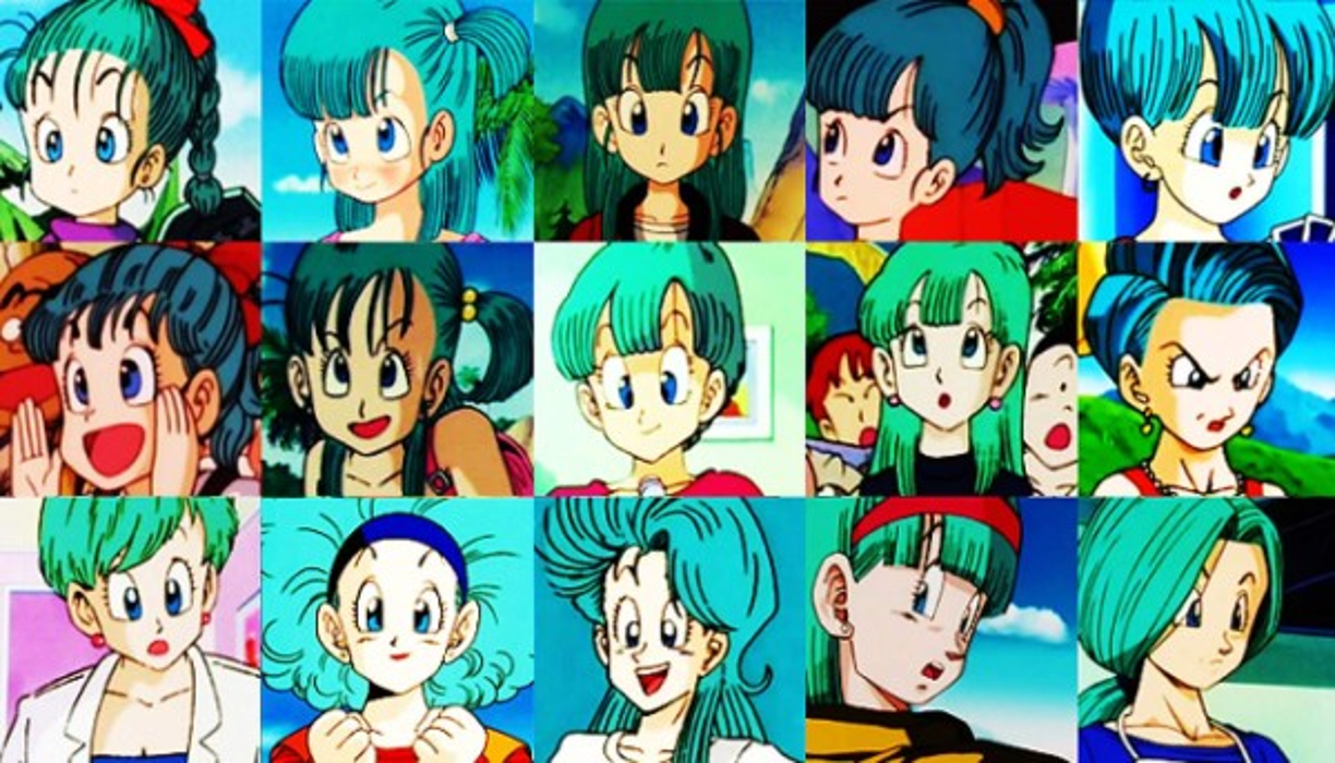 Bulma es el personaje que más cambia su estética no solo en Dragon Ball, sino también de casi cualquier serie de anime existente. Se cree que tuvo más de 80 alteraciones en cuanto a su estética, pero lo cierto es que, en total fueron solamente 21 cambios de look.<br/>