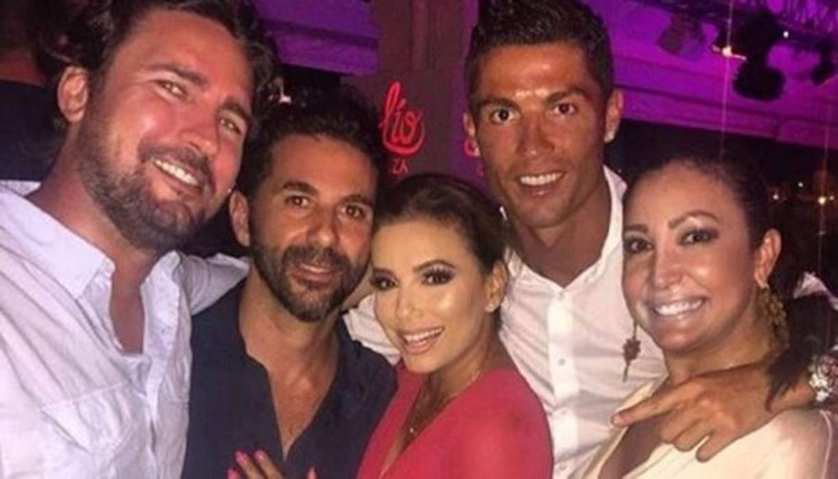 Cristiano Ronaldo con la actriz Eva Longoria en sus vacaciones en Ibiza.