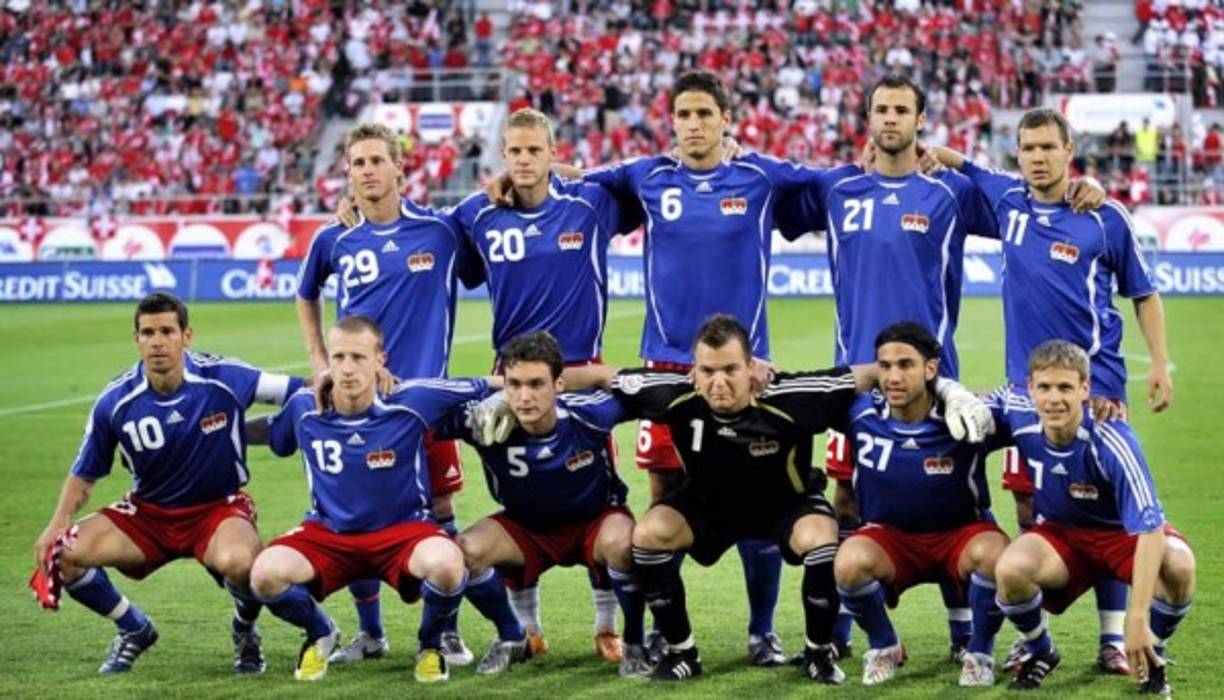189 Liechtenstein. Perteneciente a la UEFA. Es considerada una de las selecciones más débiles del continente europeo. Tiene una trayectoria internacional relativamente corta. Su debut oficial llegó en 1982, cuando jugó un encuentro amistoso contra la vecina Suiza, que terminó con derrota por 0-1.